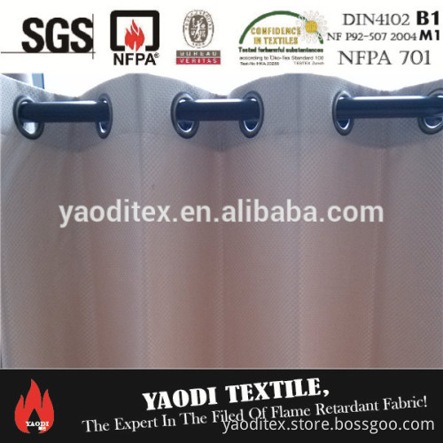 Wholesale 100% polyester fire resistant flame retardant pvc coated blackout curtain fabric